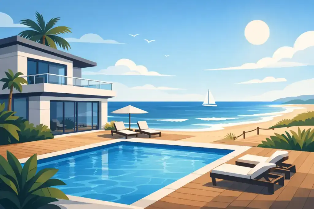 Oceanfront House With Private Pool SC