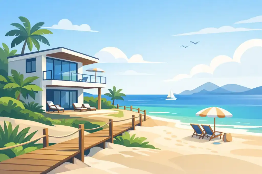 Vacation Rental With Private Beach Access