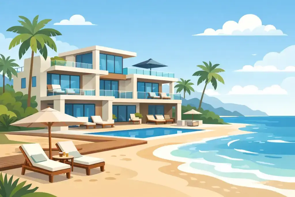 Beach House With Private Suites for Groups