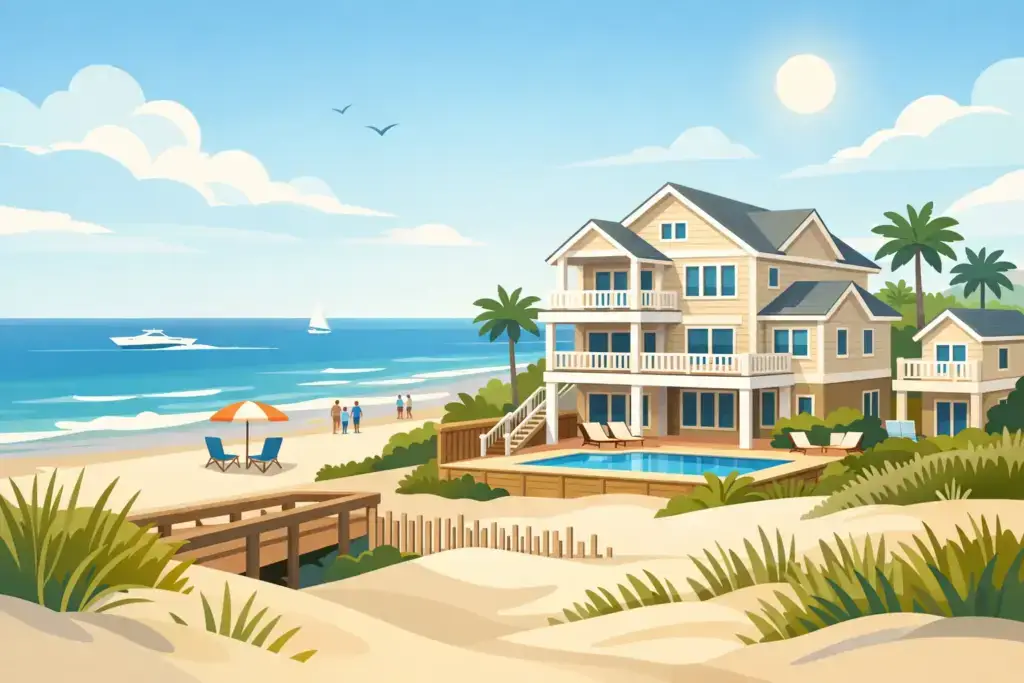 South Carolina Beach House for 16 Guests